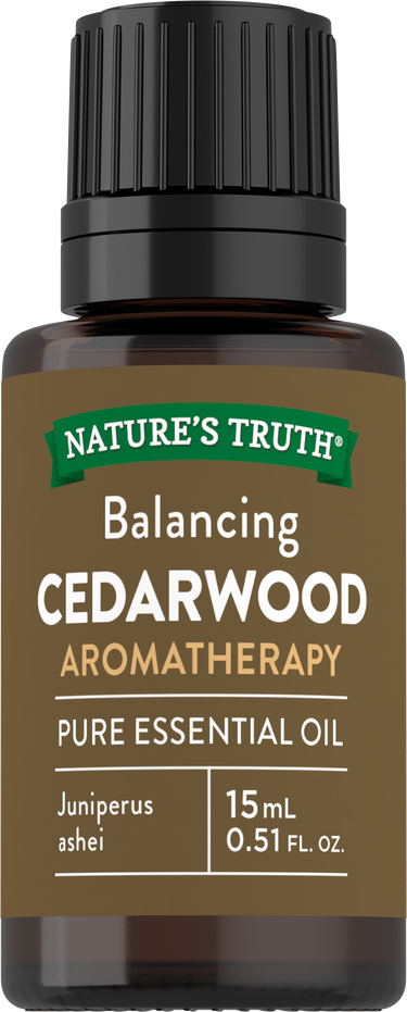 Cedarwood Pure Essential Oil, 1/2 fl oz (15 mL) Dropper Bottle