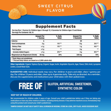 CALM Kids Gummies Sweet Citrus Flavor, 60 Tasty Gummies