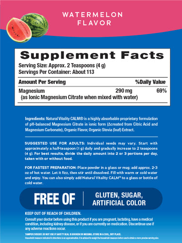 CALM Powder Watermelon, 16 oz (453 g)