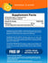 Supplement Facts panel detailing NV Calm Orange 8 oz Powder contents.