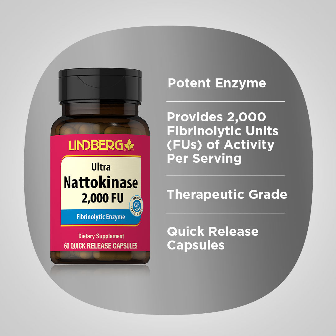 Nattokinase (2,000 FU), 100 mg, 60 Quick Release Capsules