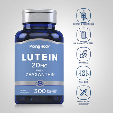 Lutein + Zeaxanthin, 20 mg, 300 Quick Release Softgels