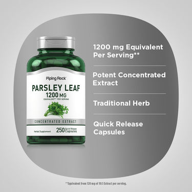 Parsley Leaf, 1200 mg (per serving), 250 Quick Release Capsules
