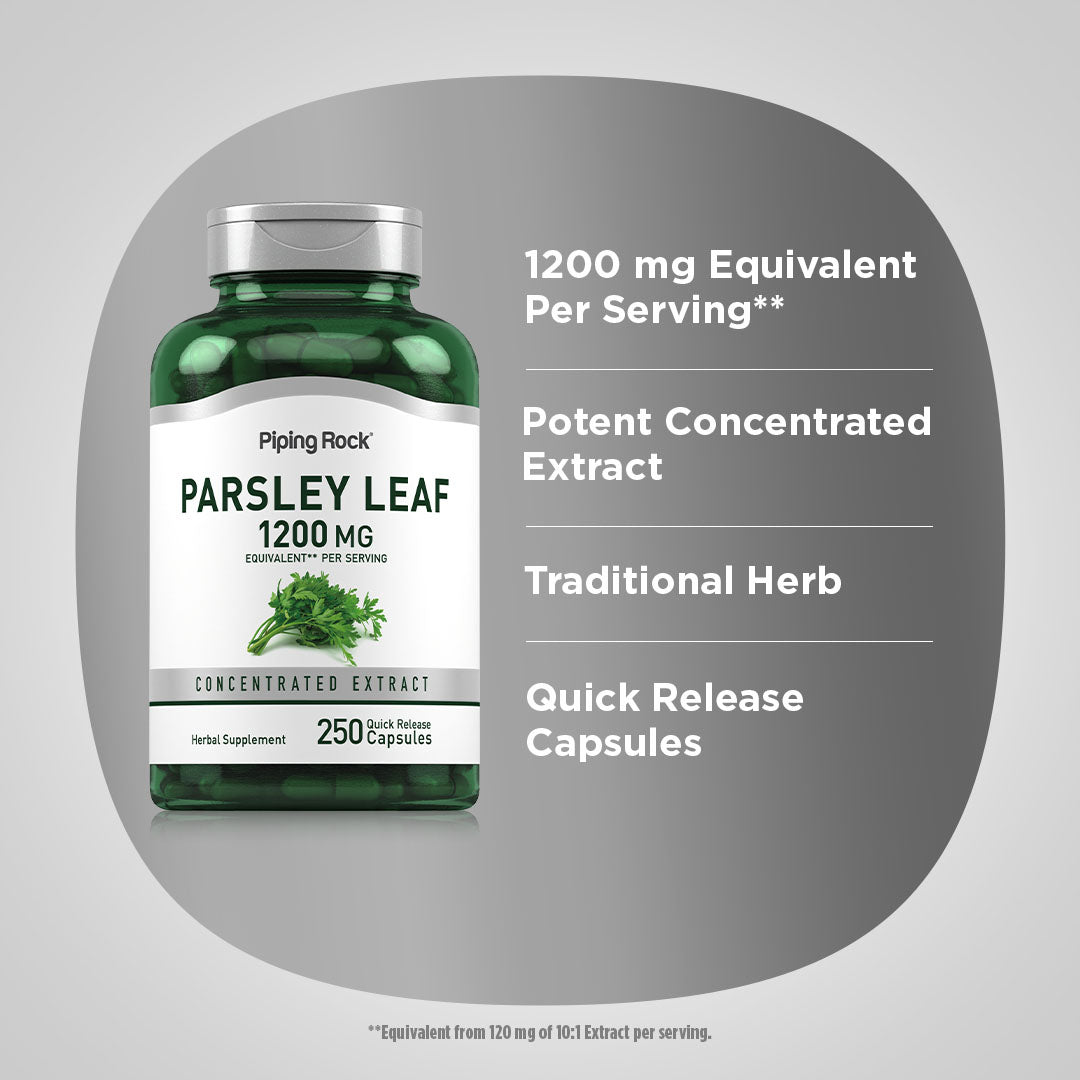 Parsley Leaf, 1200 mg (per serving), 250 Quick Release Capsules