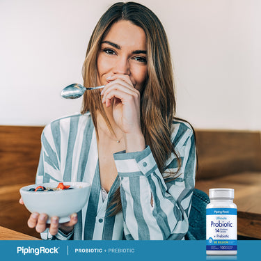 Probiotic 14 Strains 50 Billion Organisms plus Prebiotic, 100 Vegetarian Capsules