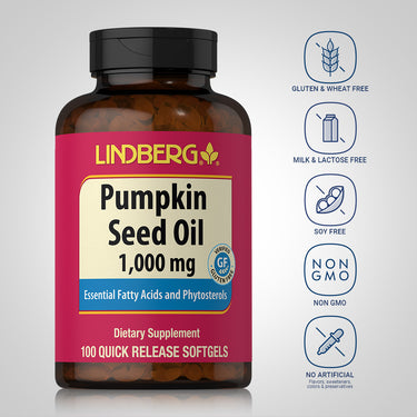 Pumpkin Seed Oil, 1000 mg, 100 Quick Release Softgels