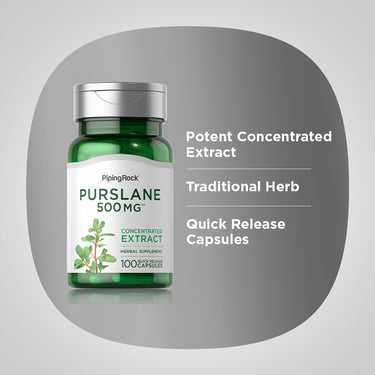 Purslane, 500 mg, 100 Quick Release Capsules