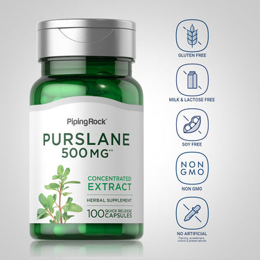 Purslane, 500 mg, 100 Quick Release Capsules