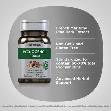 Pycnogenol, 100 mg, 30 Quick Release Capsules