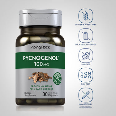 Pycnogenol, 100 mg, 30 Quick Release Capsules