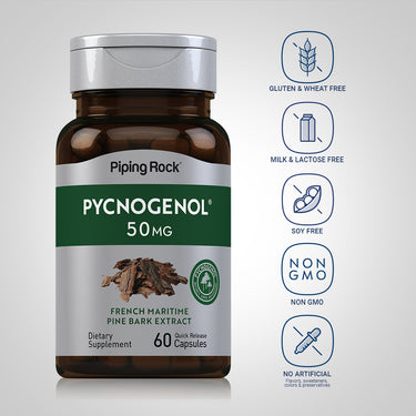 Pycnogenol, 50 mg, 60 Quick Release Capsules