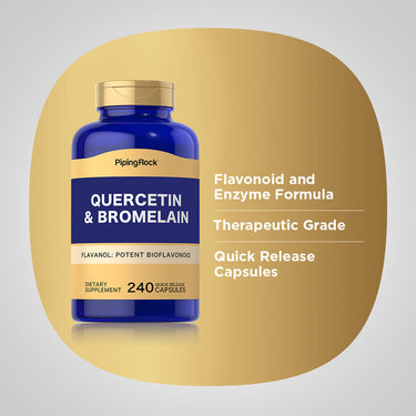 Quercetin Plus Bromelain, 360 mg (per serving), 240 Quick Release Capsules