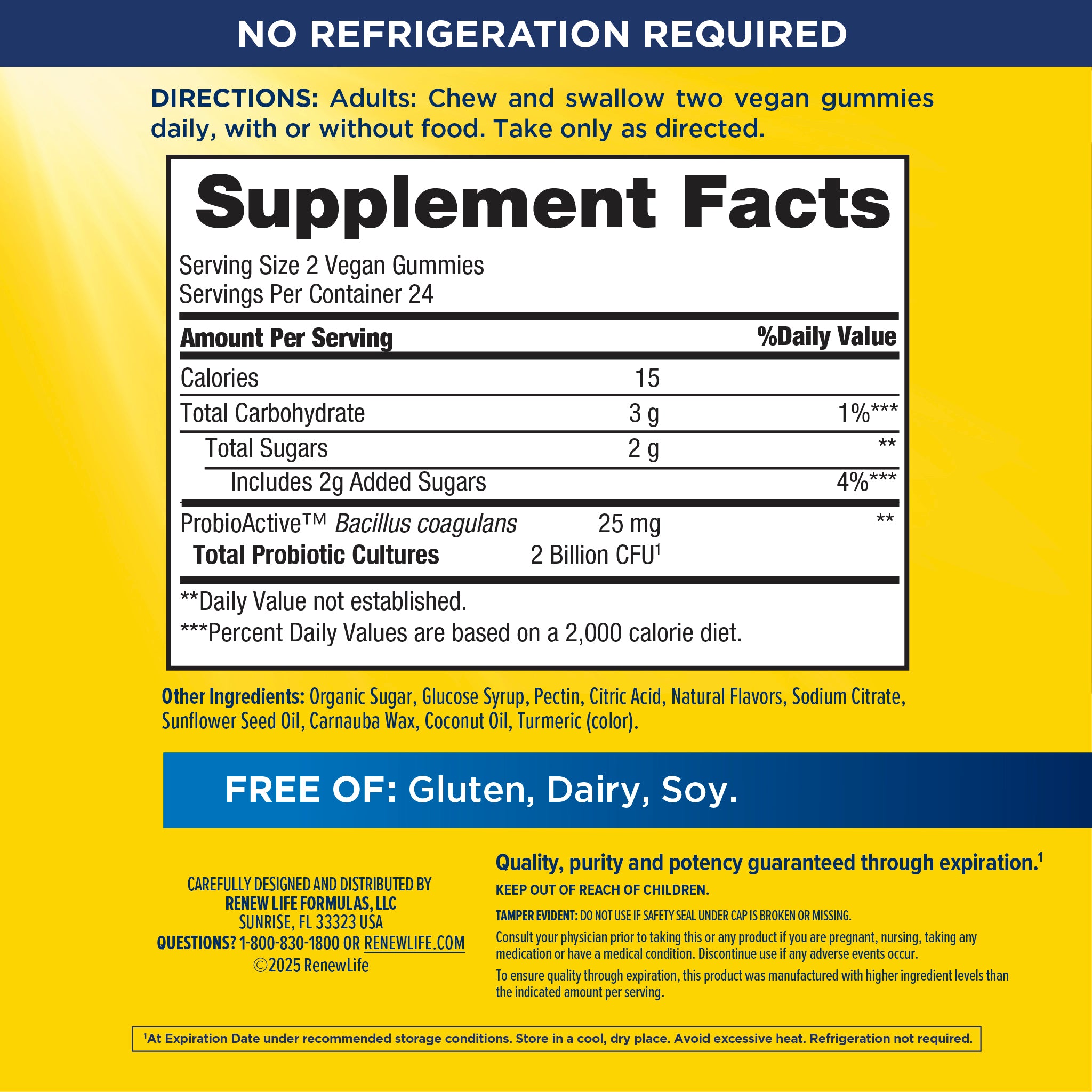 Ultimate Flora Probiotic Gummies, 48 Vegan Gummies