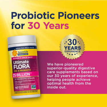 Ultimate Flora Women's Care Probiotic 25 Billion, 60 Delayed Release Vegan Caps
