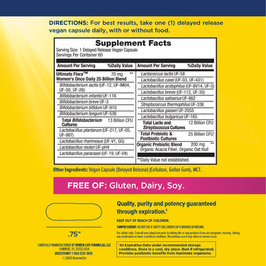 Ultimate Flora Women's Care Probiotic 25 Billion