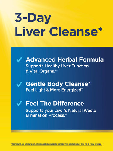 3 Day Liver Cleanse Vital Organ Support, 12 Vegetarian Capsules