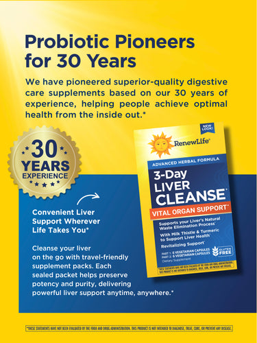 3 Day Liver Cleanse Vital Organ Support, 12 Vegetarian Capsules