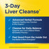 Product highlights graphic stating Advanced Herbal Formula supports liver/organs, Daily Balance Cleanse for waste elimination, Feel Good, more energized.