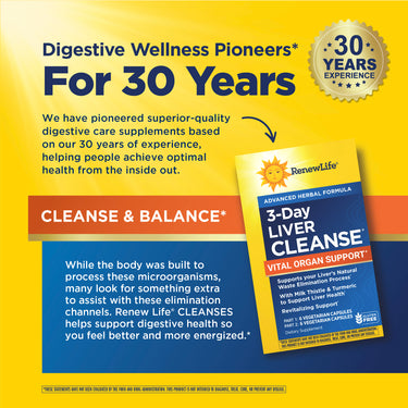 3 Day Liver Cleanse Vital Organ Support, 12 Vegetarian Capsules