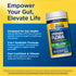RenewLife Ultimate Flora Probiotic features 100 Billion CFU with 27 strains in 30 vegan capsules.
