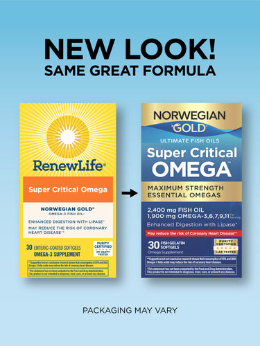 Norwegian Gold Super Critical Omega, 30 Fish Gelatin Softgels