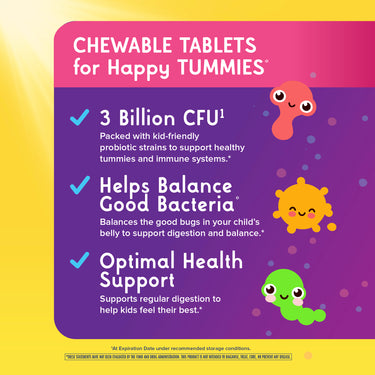 Ultimate Flora Kids Probiotic Chewable Tablets, 30 Berry-licious Chewable Tablets