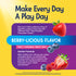 Ultimate Flora Kids Probiotic Chewable Tablets in Berry-Licious Flavor, with 3 billion live cultures. Take 1 daily.