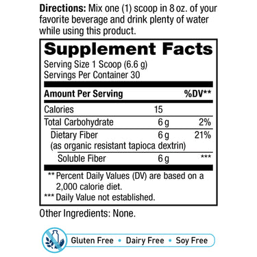 Completely Clear Organic Prebiotic Fiber, 7 oz (198 g) Powder