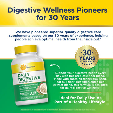 Daily Digestive Prebiotic Fiber, 150 Vegetarian Capsules