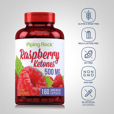 Raspberry Ketones, 500 mg, 160 Quick Release Capsules