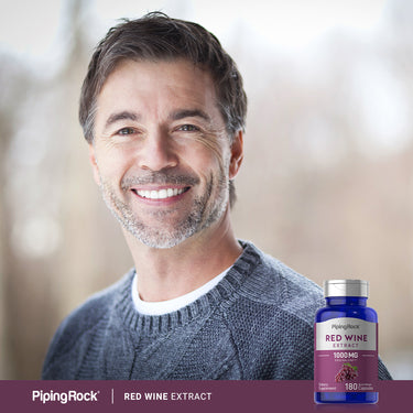Red Wine Extract, 1000 mg, 180 Quick Release Capsules