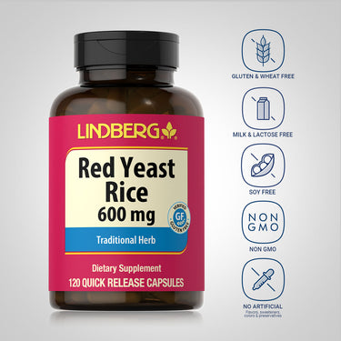 Red Yeast Rice, 600 mg, 120 Quick Release Capsules