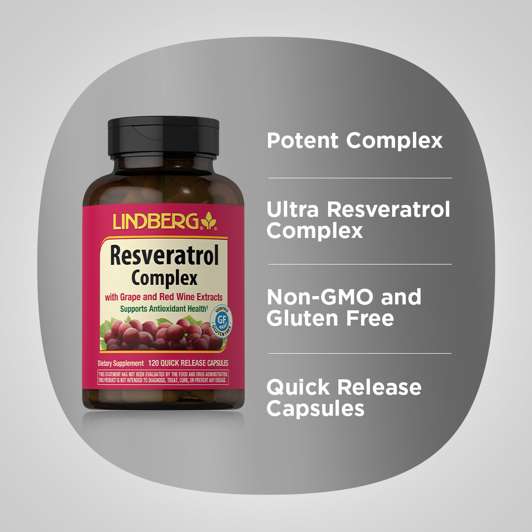 Resveratrol Complex, 120 Quick Release Capsules
