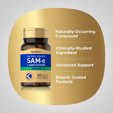 SAM-e Enteric Coated, 200 mg, 30 Enteric Coated Tablets