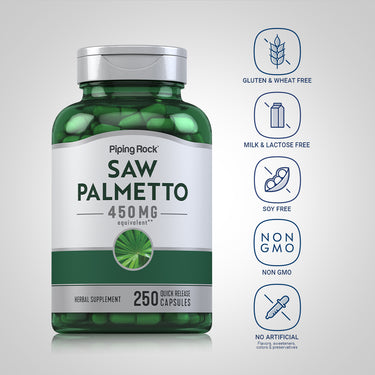 Saw Palmetto, 450 mg, 250 Quick Release Capsules