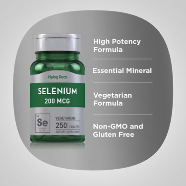 Selenium, 200 mcg, 250 Tablets