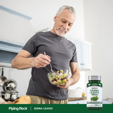 Senna Leaves, 1800 mg (per serving), 100 Quick Release Capsules