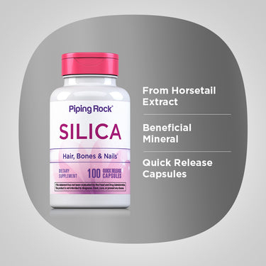 Silica (Horsetail), 500 mg, 100 Quick Release Capsules