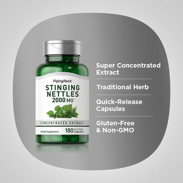 Stinging Nettles, 2000 mg, 180 Quick Release Capsules