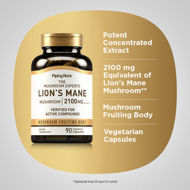 Super Lion's Mane Mushroom, 2100 mg, 90 Vegetarian Capsules