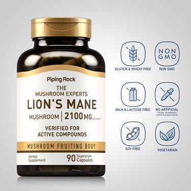 Super Lion's Mane Mushroom, 2100 mg, 90 Vegetarian Capsules