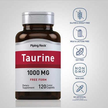 Taurine, 1000 mg, 120 Coated Caplets