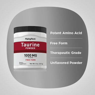 Taurine Powder, 8 oz (227 g) Bottle