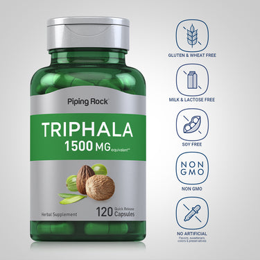 Triphala, 1500 mg, 120 Quick Release Capsules