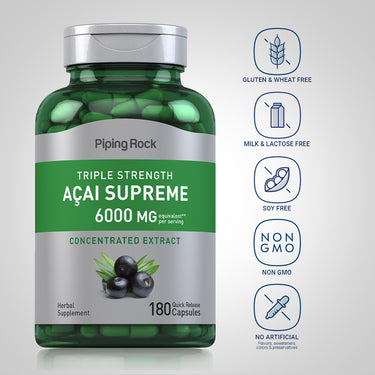 Triple Strength Acai Supreme, 6000 mg (per serving), 180 Quick Release Capsules