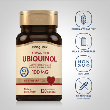 Ubiquinol, 100 mg, 120 Quick Release Softgels
