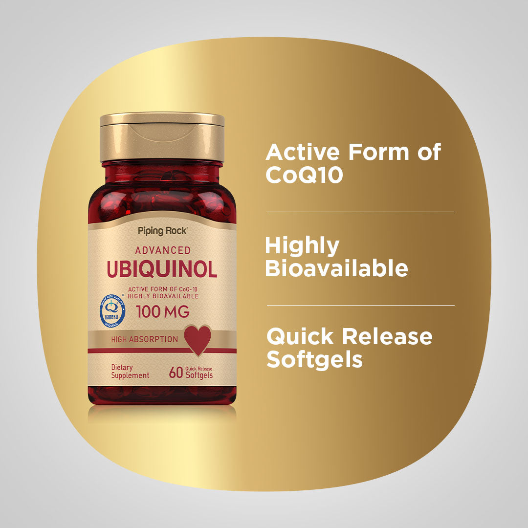 Ubiquinol, 100 mg, 60 Quick Release Softgels
