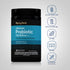 Probiotic bottle with icons indicating: Gluten & Wheat Free, Milk & Lactose Free, Soy Free, Non-GMO, No Artificial Additives.