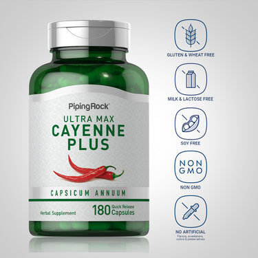 Ultra Max Cayenne Plus, 180 Quick Release Capsules