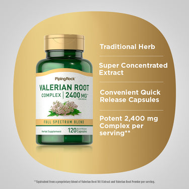 Valerian Root, 2400 mg, 120 Quick Release Capsules
